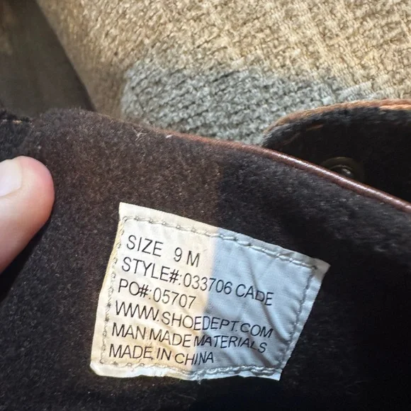 Men's Ashford Hayes Cade Brown Leather Boots Size 9 - Picture 7 of 8